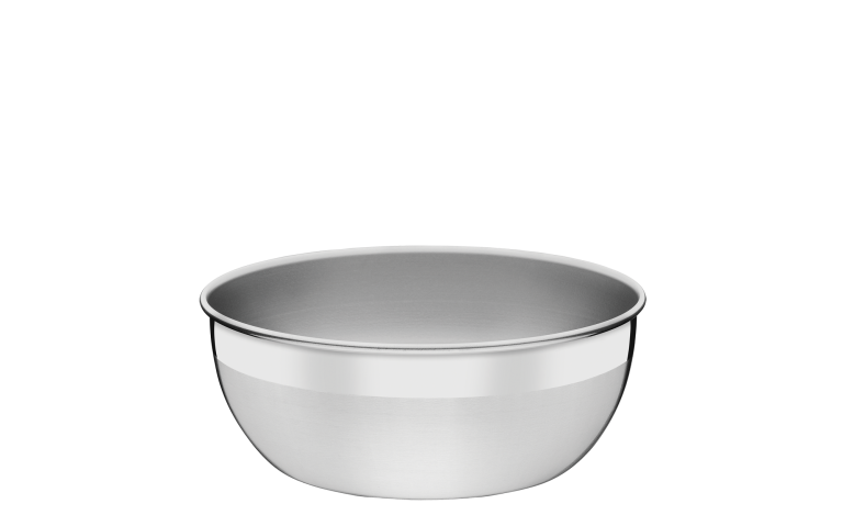 Tramontina Freezinox round stainless steel container with matte finish, without lid, 22 cm and 2.9 L