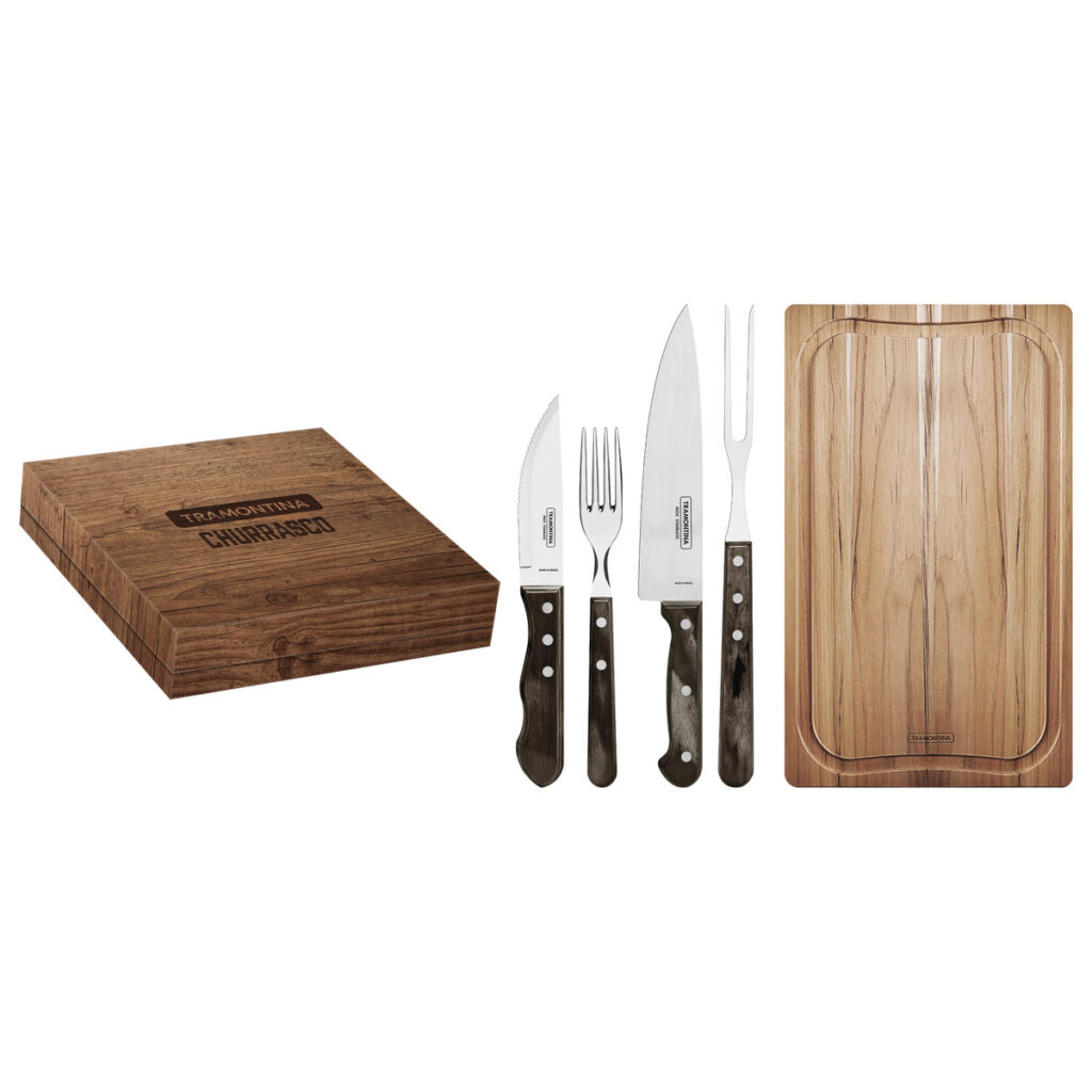 TRAMONTINA CHURRASCO 15 PCS BBQ SET – POLYWOOD 21198/970
